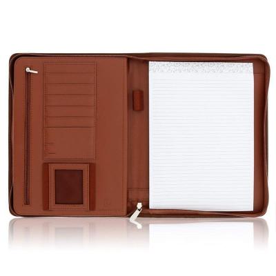 China High Quality Newest Fashion Multi Function Business Custom Leather Check Contract Folder Sign Card Bag for sale