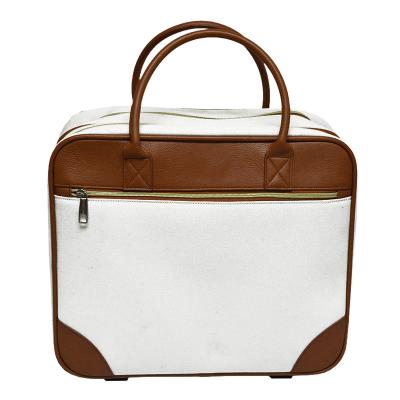 China New Design PU Customized Leather Carry On Waterproof Luggage Suitcases Large Capacity Moving Bags Trolley Luggage for sale