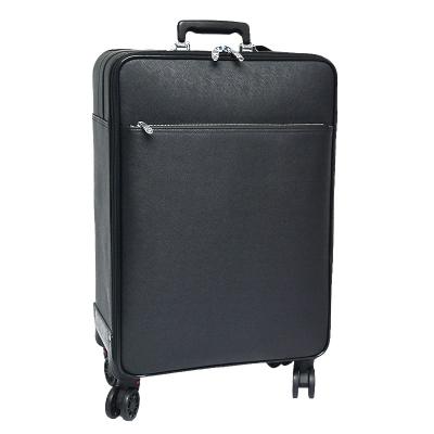 China New Arrival Customized Large Capacity PU Top-end Leather Trolley Luggage Waterproof Hard Luggage Travel Bags for sale