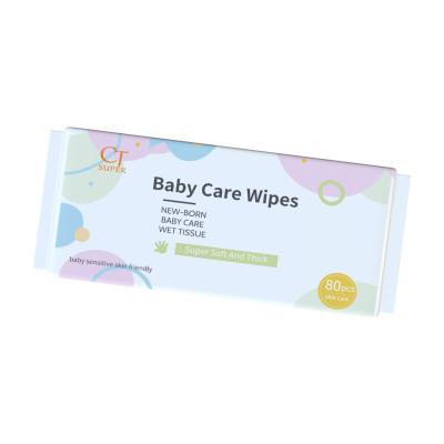 China Non-Allergy China Manufacturer OEM Baby Wet Wipes Natural Aloe Vera Baby Hand Mouth Wipes Pure Water Water Flushable Wipes Wholesale for sale