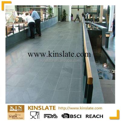 China For S-0101XZ Stone Green Color Indoor Natural Slate Flooring Flooring Tiles for sale