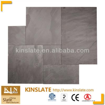 China Slate/Tile/Paving/Indian Black Natural Stone Flooring Slate Paving for sale