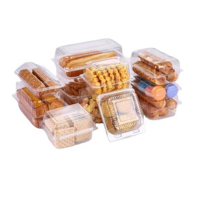 China Recycled Plastic PET Disposable Blister Container Fruit Materials Cheese Ice Cream Mousse Cake Clear Package Box Transparent Plastic With Lid for sale