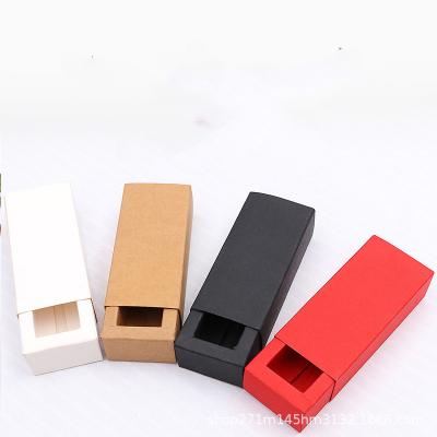 China Recycled Materials Wholesale Customized Slide Drawer Paper Box Gift Packaging Lipstick Packaging Box for sale