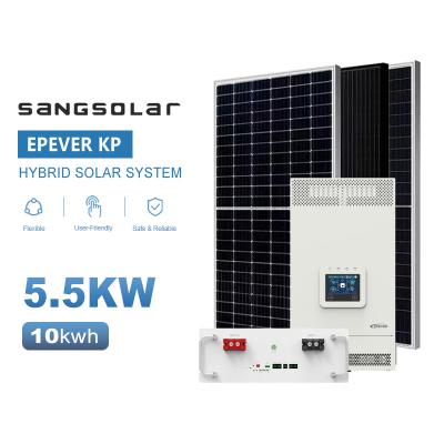 China 5kw 10kw 15kw 20kw Off-grid systeem 5.12kwh 10kwh 20kwh 5000w Te koop