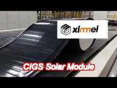 1.3m x 2.6m 460 – 560w flexible cigs solar module high power density thin film solar module