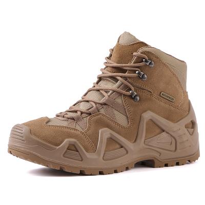 China Anti-slippery men's and women's spring and autumn combat boots outdoor waterproof shoes sports increasing shoes boots for sale