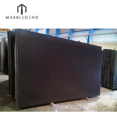 China Wholesale Flooring Best Quality Well Polished Natural Indian Absolute Black Granite Slab for sale