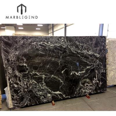 China Best Price Well Polished Exterior Black Forest Granite Slab For Sale Cut To Size for sale