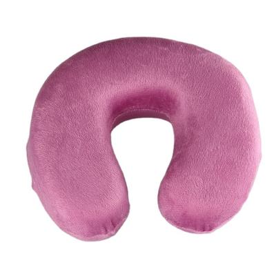 China Portable Solid Pillow Neck Protector Flat Travel Pillow With Zipper for sale