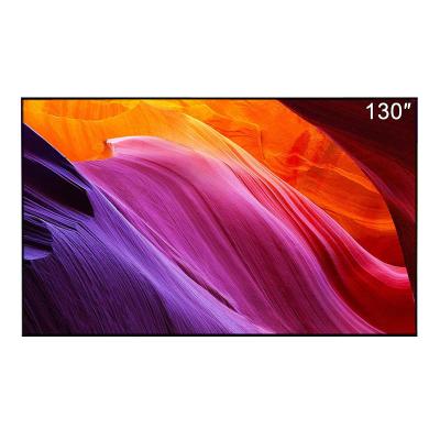 China Crystal Narrow Fixed Frame 130 Inch Black 3D 4K Projection Ambient Light Rejection Screen ALR Screen For Long Throw Projector for sale