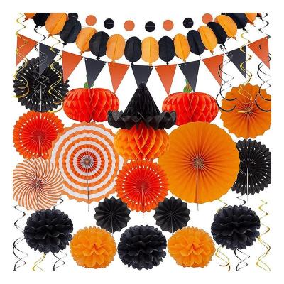 China Halloween party wall sticker set New Style Different Colors And Patterns Halloween Home Decorations Party Backdrop for sale