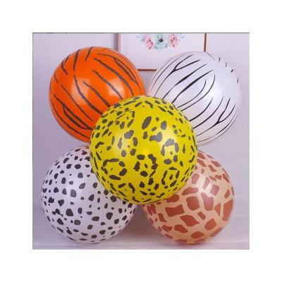 China Party Factory Price Animal Pattern Printed Birthday Party Decorations Round Latex Balloon for sale