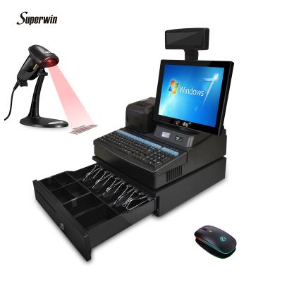 China CY-3000 all in one POS intelligent machine desktop POS cashier machine cash register for retail store 15.6inch no capacitive screen for sale