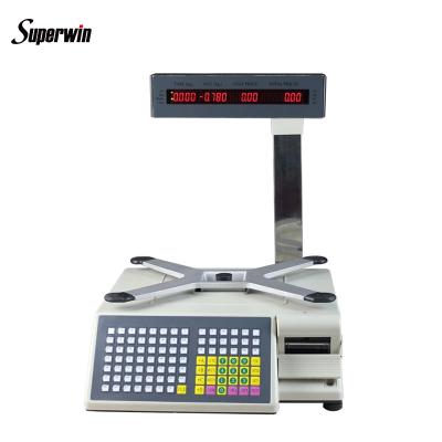 China Dahua TM-A 15kg/30kg electronic scale for supermarket with barcode label scale S90 multi-language digital qua scale 382*410*490mm for sale