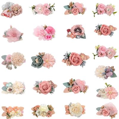 China Cloth Jumpsuit Set Cute Hair Accessories Pink Princess Hairpin Side Clip for sale