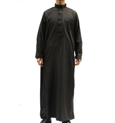 China Iranian City Style Long Sleeves Muslim Men Prayer Thobe In Summer for sale