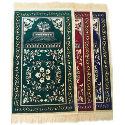 China Wrinkle-Resistant Muslim Prayer Travel Soft Islamic Prayer Mat for sale