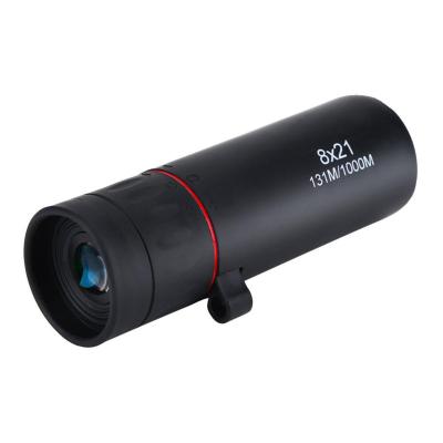 China Wholesale Durable 8X21 Monocular Bottom Manufacturers ABS+Rubber+Optical Lens Pocket Monocular Telescope for sale