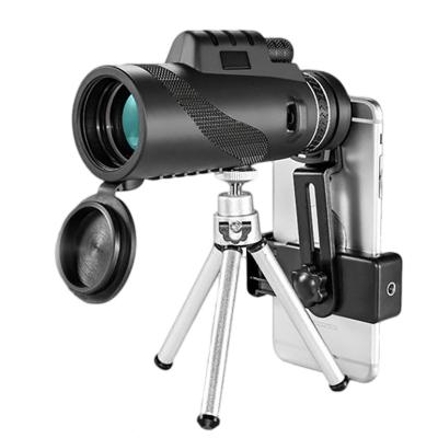 China New Design 40x60 12x50 Outdoor Monocular Telescope Watch Matches High Quality Monocular Camera Len For Smartphone for sale