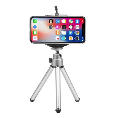 China Digital Camera Mini Portable Desktop Mobile Tripod Stand Vlogging Video Tripod Phone Holder For Mobile Phone for sale