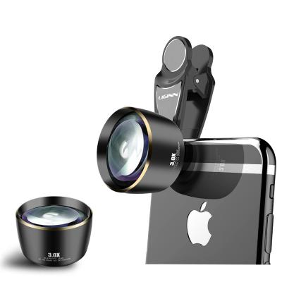 China Aluminum Plastic Lens + Glass+ABS HD Mobile Phone Camera Lens 3.0X 85mm Telephoto Portrait Phone Optics Compatible With Smart Phone for sale