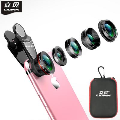 China LIGINN portable 5 in 1 cell phone camera lens kit for smartphone L-515 for sale