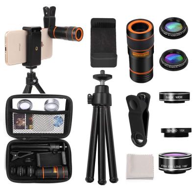 China LIGINN Multifunctional 6 In 1Wide Angle Fisheye Telescope Zoom Moboile Camera Lens Macro for sale