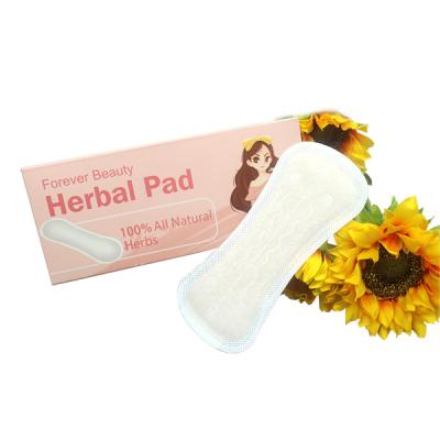 China Super Natural Chinese Herbal Yoni Herbal Pads Sanitary Pad Absorbent Herbal Vaginal Pad for sale