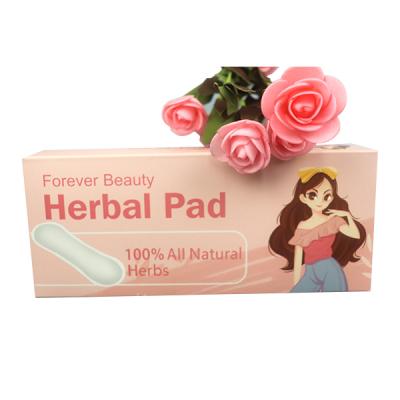 China 2021 OEM Super Absorbent Pad Menstrual Sanitary Napkin Sanitary Pads Wholesale Lady Sanitary Herbal Pad for sale