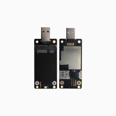 China Mini PcIe 5PIN To USB 2.0 Adapter Converter Board With SIM Slot For 3G 4G LTE Module 85.2 x 32.4 (mm) for sale