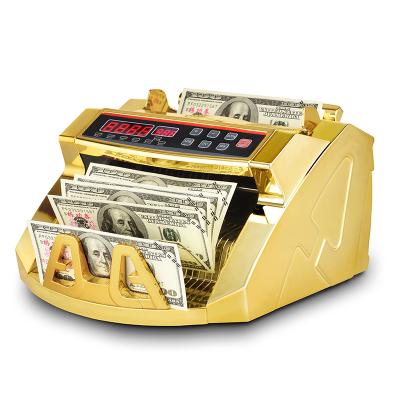 China Multicurrency Gold Plated Banknote Money Detector Bill Counter Money Counter Euro New Account for sale