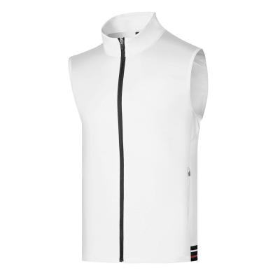 China Anti-wrinkle Hot Sale OEM Autumn Winter Armless Solid Color Comfortable Men's Golf Vest for sale