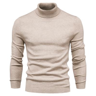 China Anti-Shrink Hot Sale Solid Color Casual Turtleneck Plus Size Men's Sweaters for sale