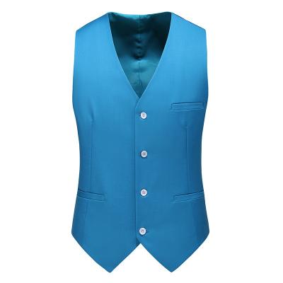 China Anti-wrinkle Spring and autumn new men's clothing youth fashion vest European and American style single-breasted business suit vest for sale