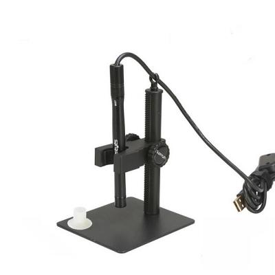 China Hot Selling Real 300X 2MP USB Aluminum Alloy Portable Industry Electron Digital Video Microscope With Stand Built In LED for sale