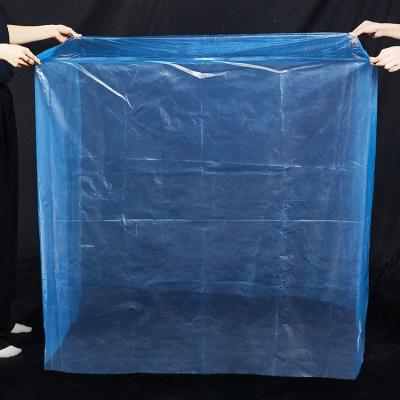 China Hot Selling Waterproof Pallet Cover Waterproof PE Rust Proof Industrial Packaging Square Bag for sale