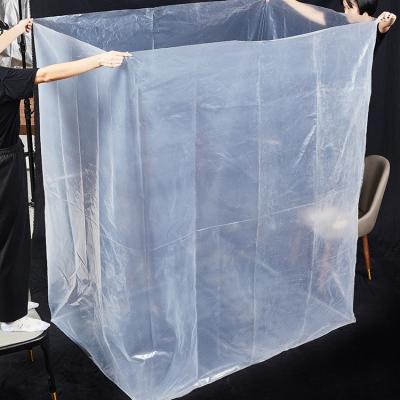 China Cheap Waterproof Giant Clear PE Heat Shrink Pallet Cover Plastic Packing Bags for sale