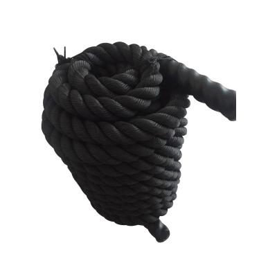 China Logo Nylon Cover Workout Exercise Durable Custom Fitness Power Training Battle Heavy Weighted Battle Rope for sale