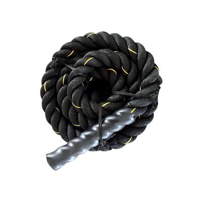 China Durable Factory Price Workout Strength Building Muscle Fitness Heavy Weighted Black Battle Rope for sale