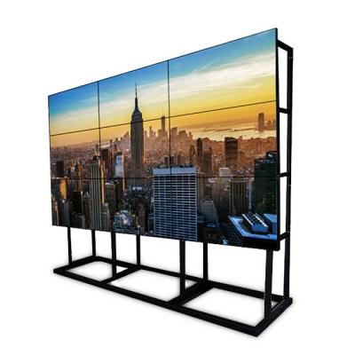 China Hot Sale Indoor Floor Standing 1x4 3x3 Seamless Video Wall 1.7mm Bezel LCD Video Wall Screen for sale