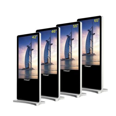 China 43 Inch Indoor Indoor Floor Standing Digital Signage TV Screen Display For Poster for sale