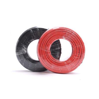 China TUV H1Z2Z2-K Overhead Customizable Red Black Prices Solar DC Cable 2.5mm2 4mm2 6mm2 10mm2 1KV 1.5KV PV 6mm2 for sale