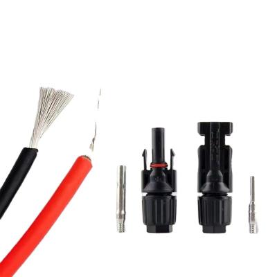 China Factory price 10mm2 solar ya type tee PV photovo mc4 connector for solar panel with crimp tool for sale