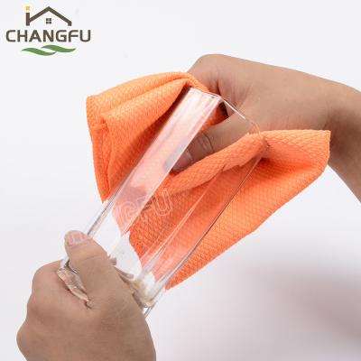 China Changfu QUICK DRY Microfiber Colored Window / Glass / House Cleaning Cloth for sale