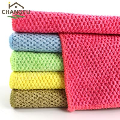 China Changfu Viable Wholesale Kitchen Cleaning Cloth Microfiber Floor Cleaning Cloth for sale