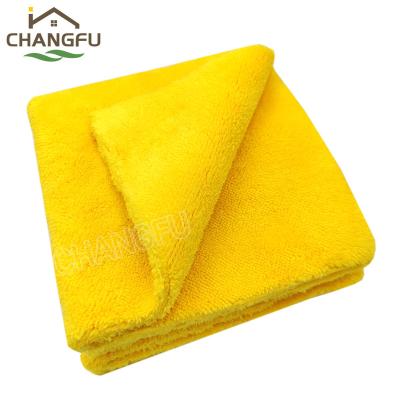 China Flannel Colorful QUICK DRY Super Soft Cleaning Cloth Microfiber Clean House Towel for sale