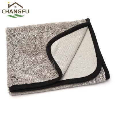 China Microfiber Plush Towel Microfiber Car Care Super Absorbent QUICK DRY Thick Cleaning Cloths for sale