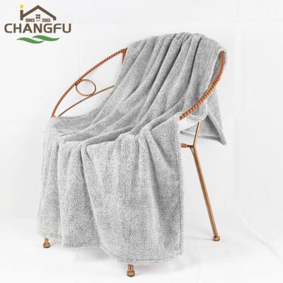 China QUICK DRY Coral Fleece Microfiber Flannel Bath Towel for sale