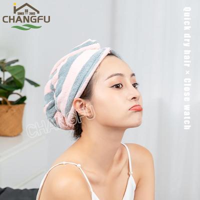 China Wholesale Changfu New Style Super Absorbent Microfiber Hair Turban QUICK DRY for sale